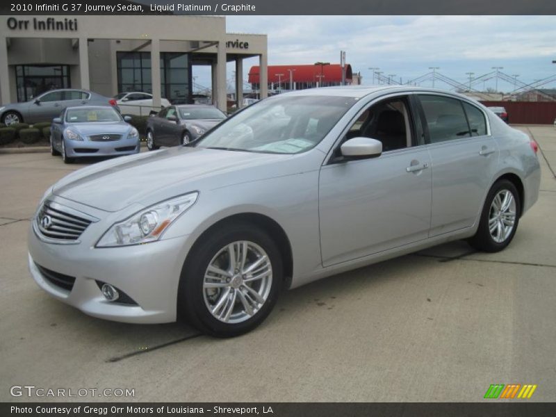 Liquid Platinum / Graphite 2010 Infiniti G 37 Journey Sedan
