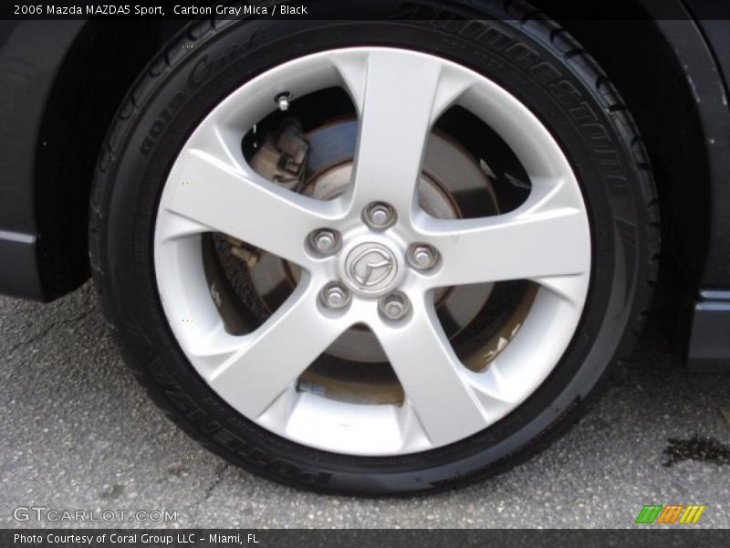 Carbon Gray Mica / Black 2006 Mazda MAZDA5 Sport