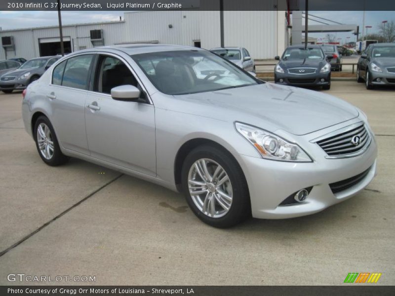 Liquid Platinum / Graphite 2010 Infiniti G 37 Journey Sedan