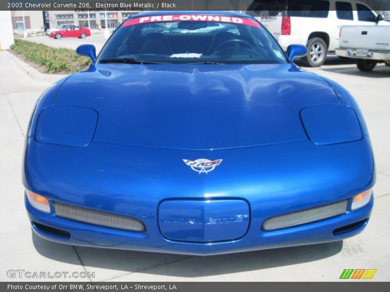 Electron Blue Metallic / Black 2003 Chevrolet Corvette Z06