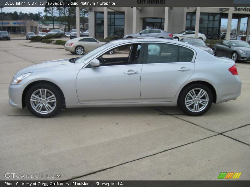 Liquid Platinum / Graphite 2010 Infiniti G 37 Journey Sedan