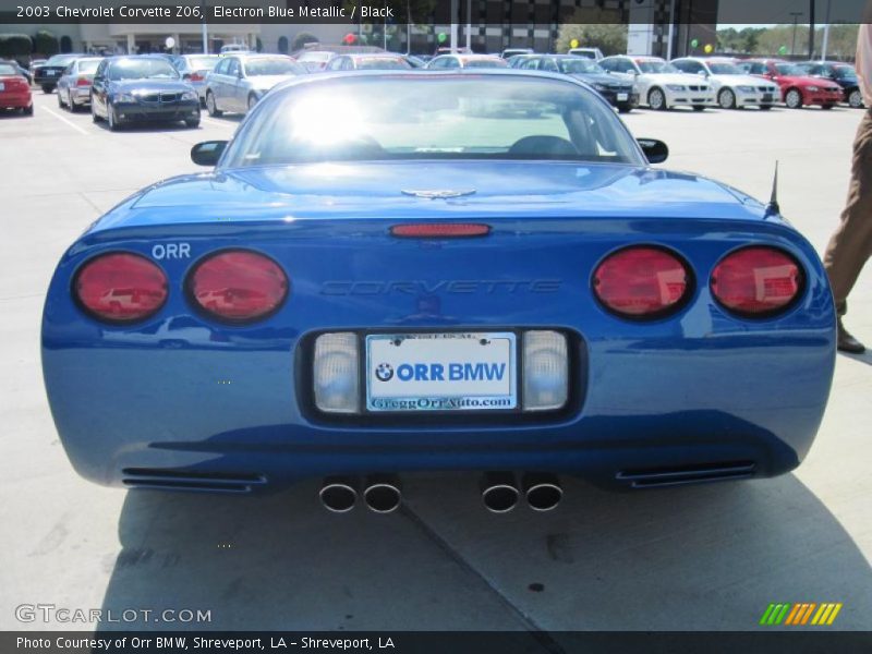 Electron Blue Metallic / Black 2003 Chevrolet Corvette Z06