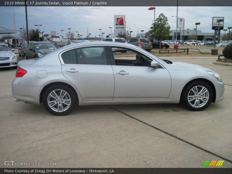 Liquid Platinum / Graphite 2010 Infiniti G 37 Journey Sedan