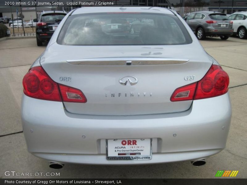 Liquid Platinum / Graphite 2010 Infiniti G 37 Journey Sedan