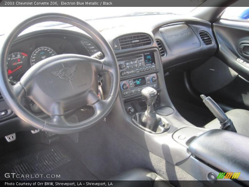 Electron Blue Metallic / Black 2003 Chevrolet Corvette Z06