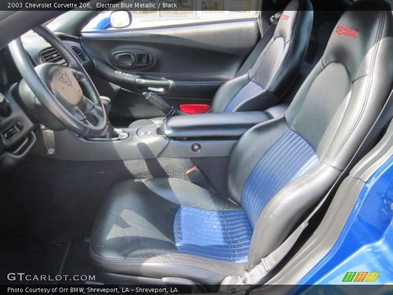 Electron Blue Metallic / Black 2003 Chevrolet Corvette Z06