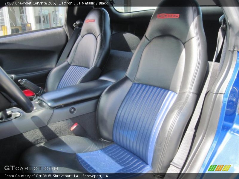 Electron Blue Metallic / Black 2003 Chevrolet Corvette Z06