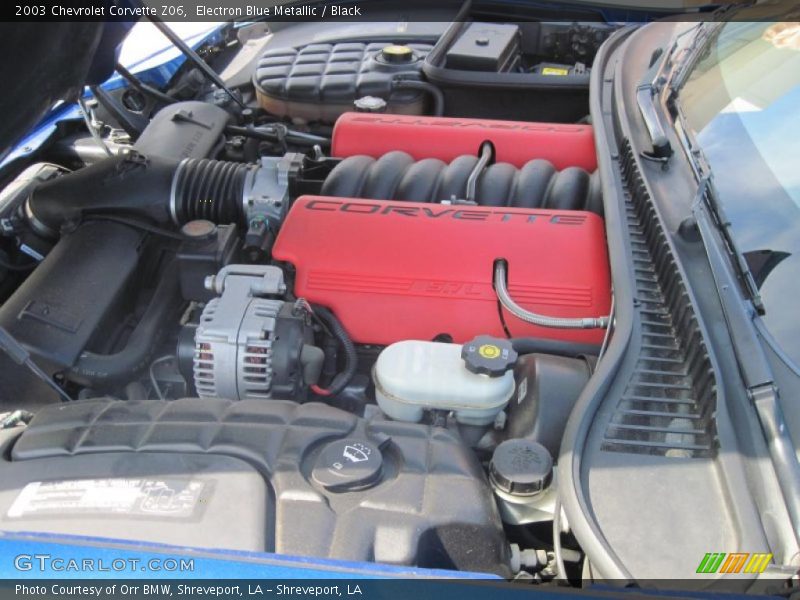 Electron Blue Metallic / Black 2003 Chevrolet Corvette Z06