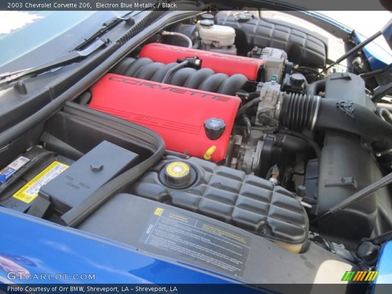 Electron Blue Metallic / Black 2003 Chevrolet Corvette Z06