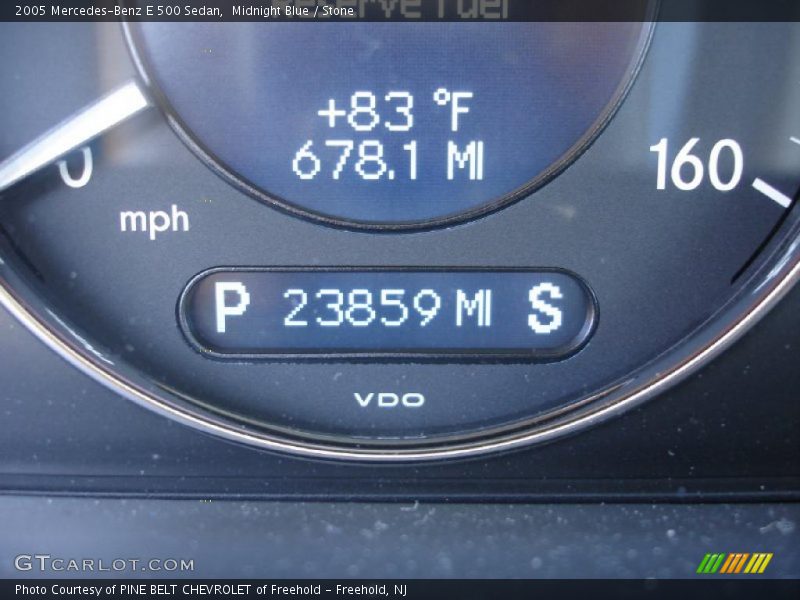 Midnight Blue / Stone 2005 Mercedes-Benz E 500 Sedan