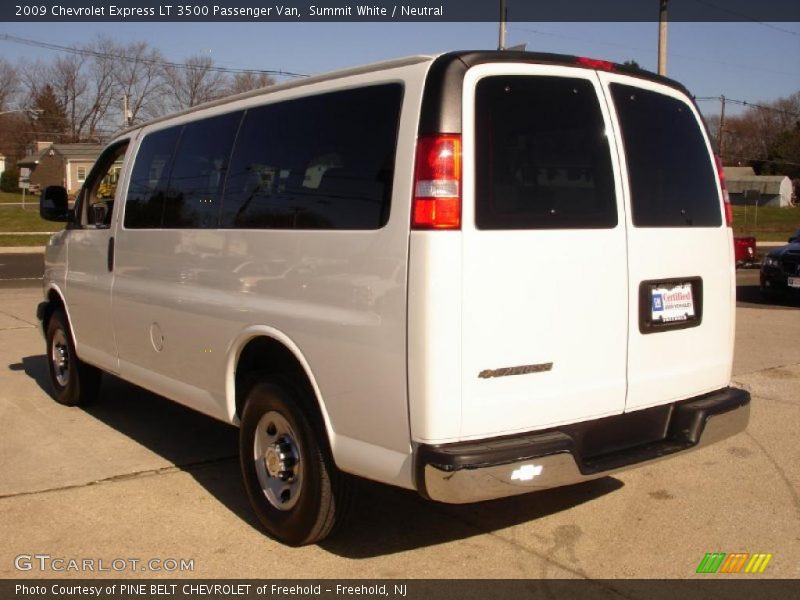 Summit White / Neutral 2009 Chevrolet Express LT 3500 Passenger Van