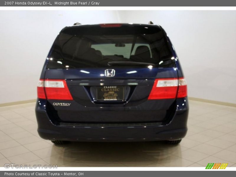 Midnight Blue Pearl / Gray 2007 Honda Odyssey EX-L