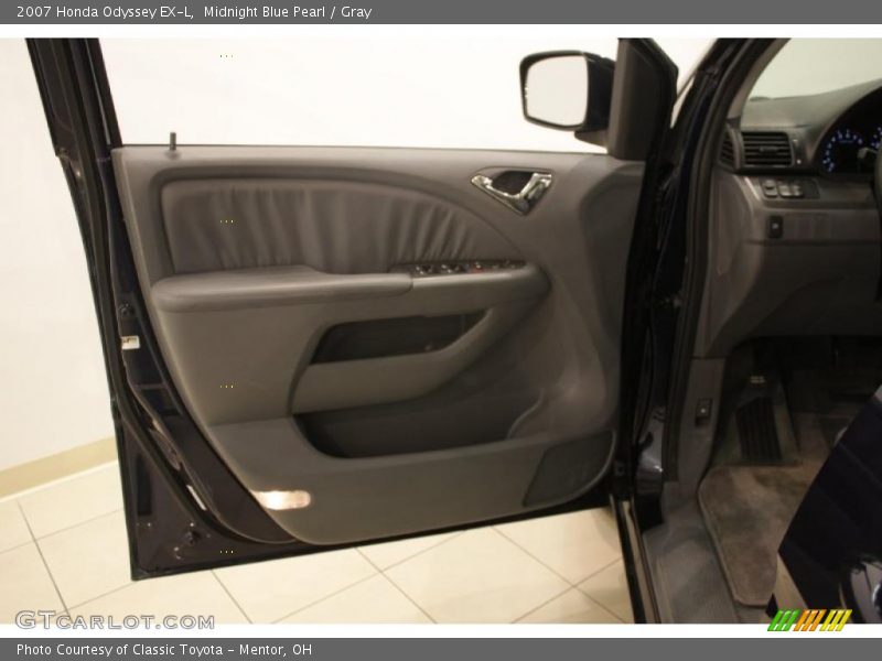 Midnight Blue Pearl / Gray 2007 Honda Odyssey EX-L