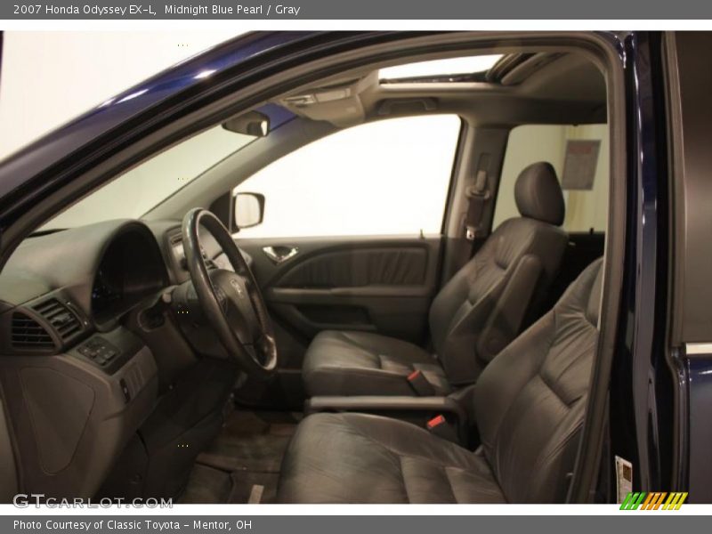 Midnight Blue Pearl / Gray 2007 Honda Odyssey EX-L