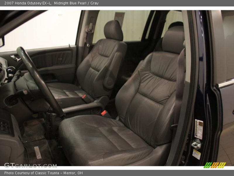 Midnight Blue Pearl / Gray 2007 Honda Odyssey EX-L