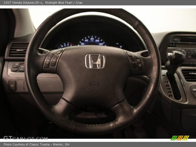 Midnight Blue Pearl / Gray 2007 Honda Odyssey EX-L