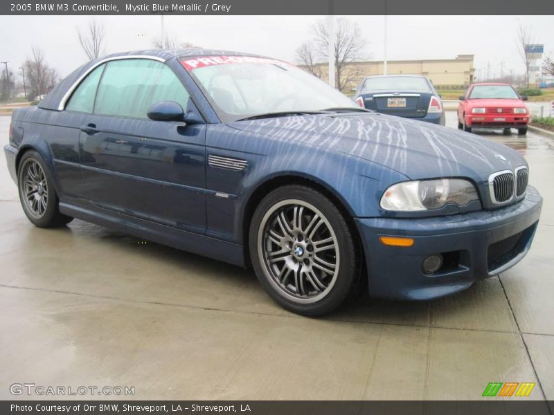 Mystic Blue Metallic / Grey 2005 BMW M3 Convertible