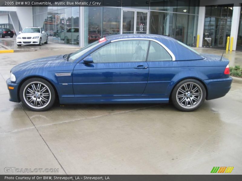 Mystic Blue Metallic / Grey 2005 BMW M3 Convertible