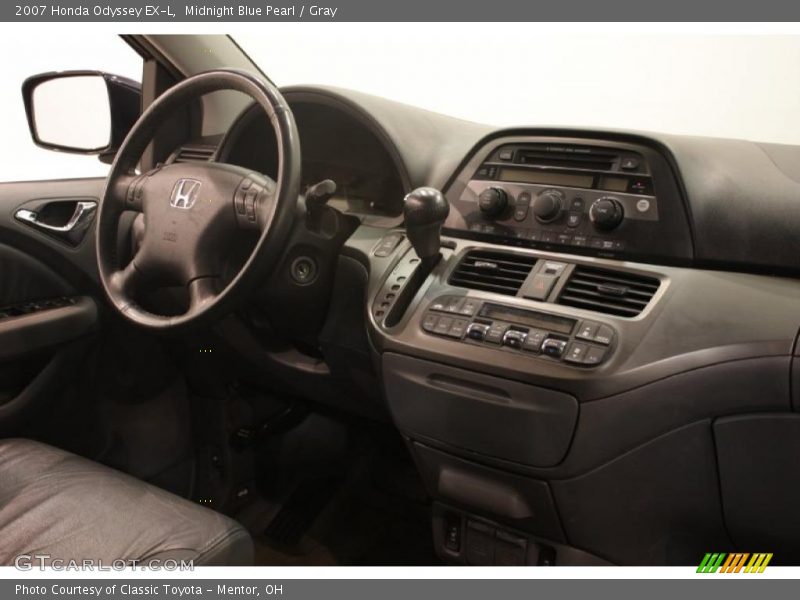 Midnight Blue Pearl / Gray 2007 Honda Odyssey EX-L
