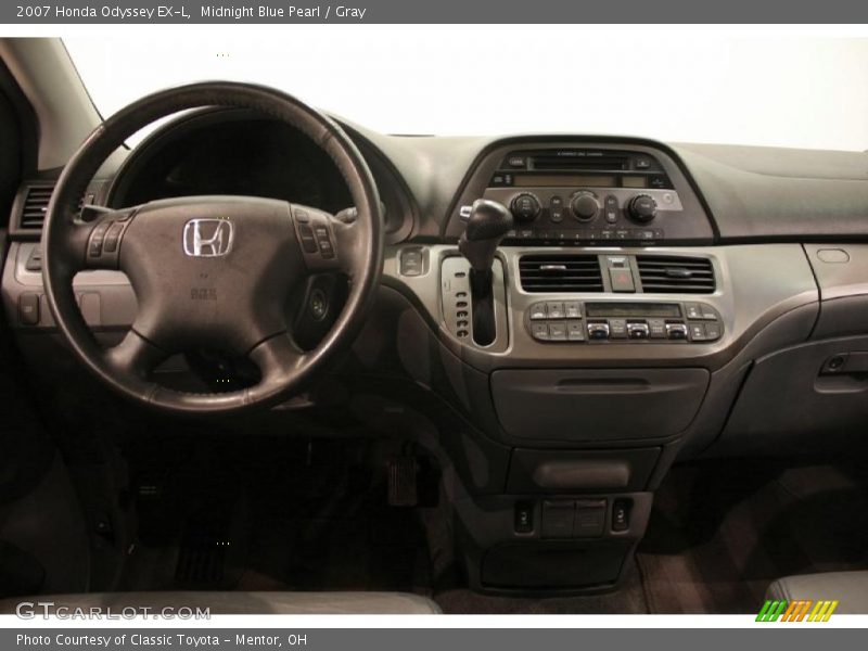 Midnight Blue Pearl / Gray 2007 Honda Odyssey EX-L