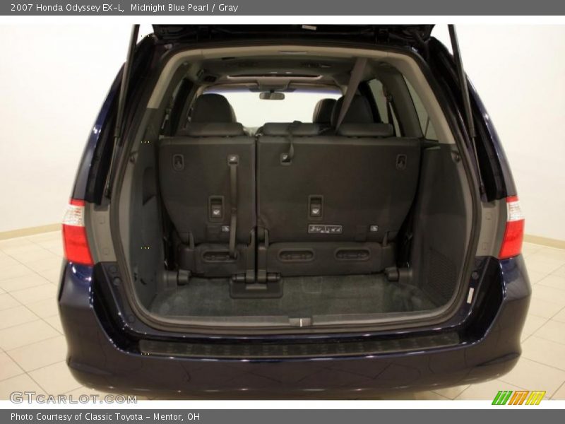 Midnight Blue Pearl / Gray 2007 Honda Odyssey EX-L