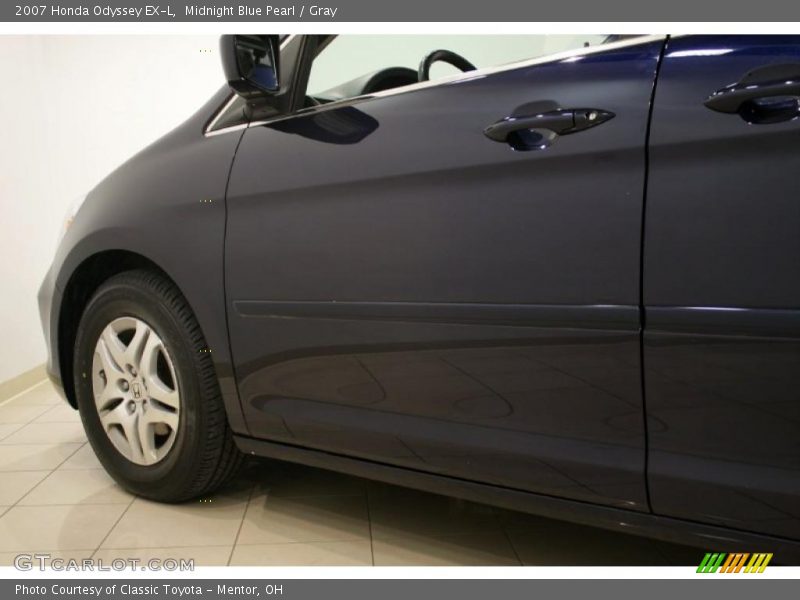 Midnight Blue Pearl / Gray 2007 Honda Odyssey EX-L