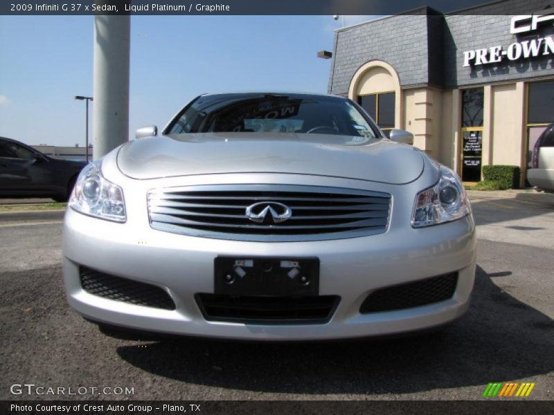 Liquid Platinum / Graphite 2009 Infiniti G 37 x Sedan