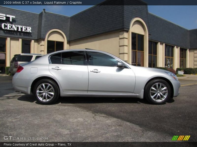 Liquid Platinum / Graphite 2009 Infiniti G 37 x Sedan