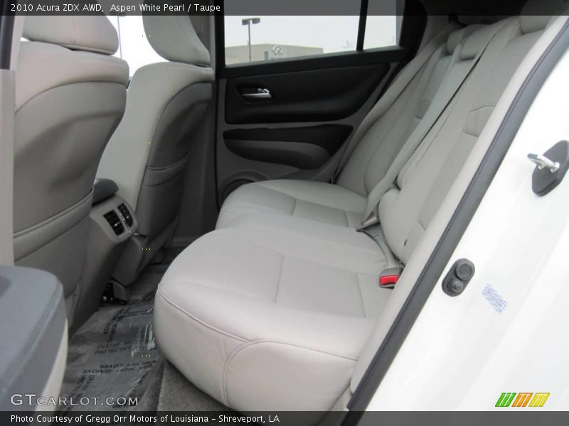 Aspen White Pearl / Taupe 2010 Acura ZDX AWD