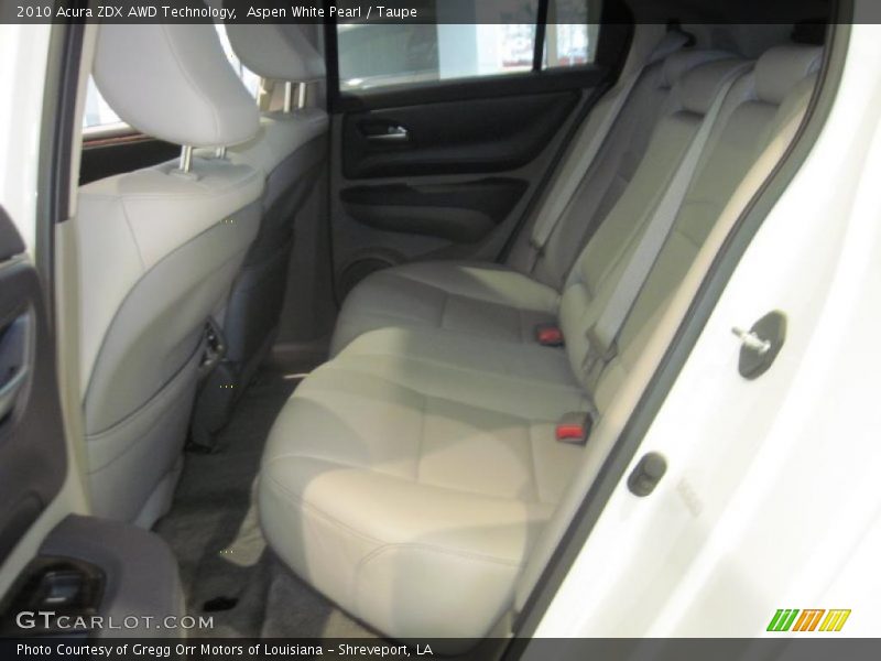 Aspen White Pearl / Taupe 2010 Acura ZDX AWD Technology