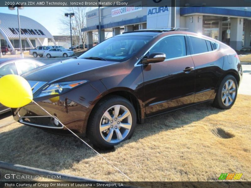 Ionized Bronze Metallic / Ebony 2010 Acura ZDX AWD Technology