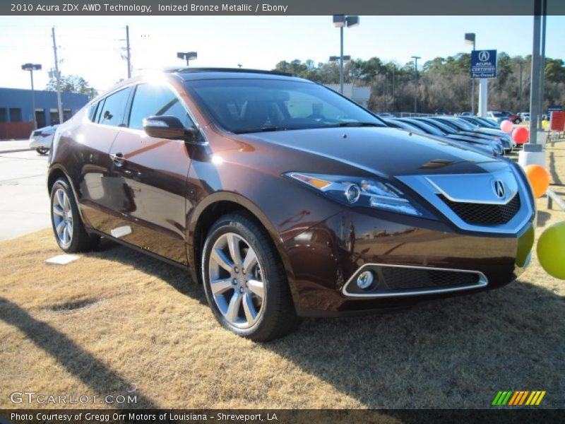 Ionized Bronze Metallic / Ebony 2010 Acura ZDX AWD Technology