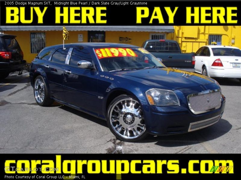 Midnight Blue Pearl / Dark Slate Gray/Light Graystone 2005 Dodge Magnum SXT