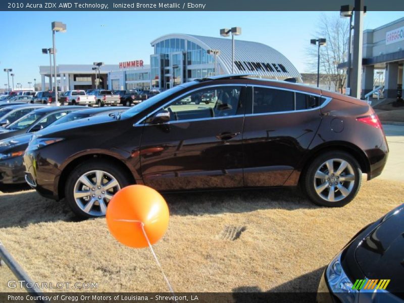 Ionized Bronze Metallic / Ebony 2010 Acura ZDX AWD Technology