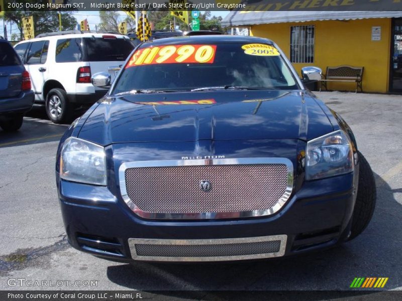 Midnight Blue Pearl / Dark Slate Gray/Light Graystone 2005 Dodge Magnum SXT