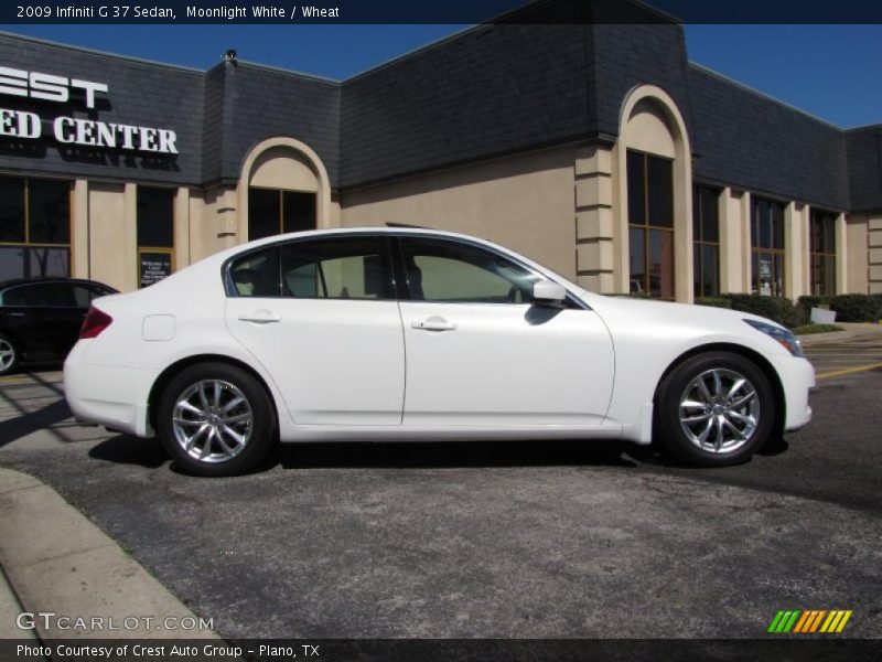 Moonlight White / Wheat 2009 Infiniti G 37 Sedan