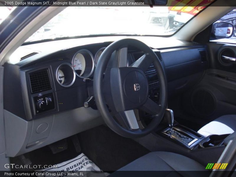 Midnight Blue Pearl / Dark Slate Gray/Light Graystone 2005 Dodge Magnum SXT