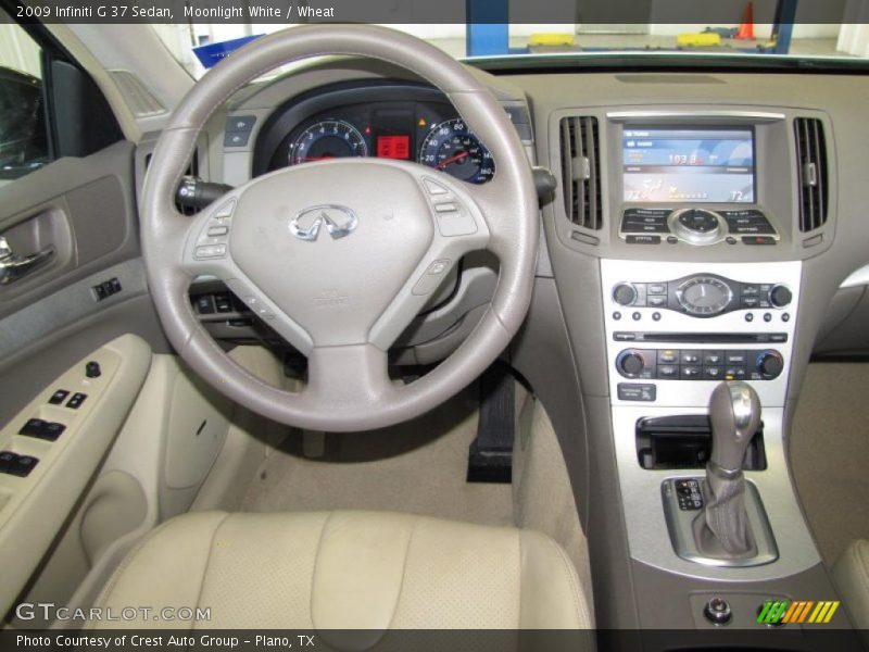 Moonlight White / Wheat 2009 Infiniti G 37 Sedan