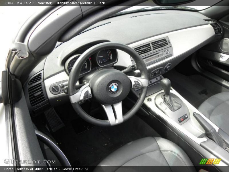 Titanium Silver Metallic / Black 2004 BMW Z4 2.5i Roadster