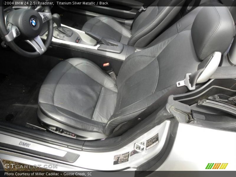 Titanium Silver Metallic / Black 2004 BMW Z4 2.5i Roadster