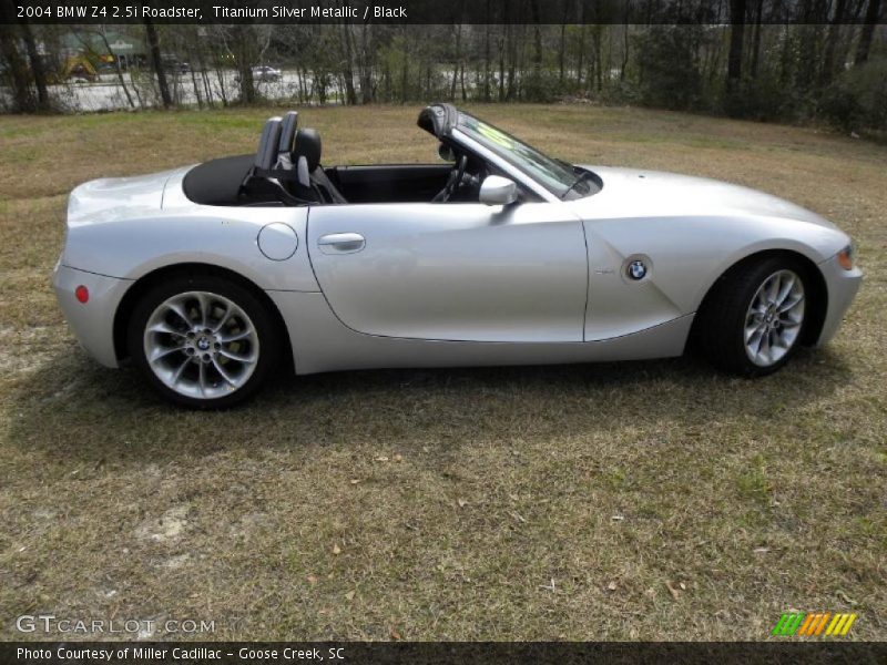 Titanium Silver Metallic / Black 2004 BMW Z4 2.5i Roadster