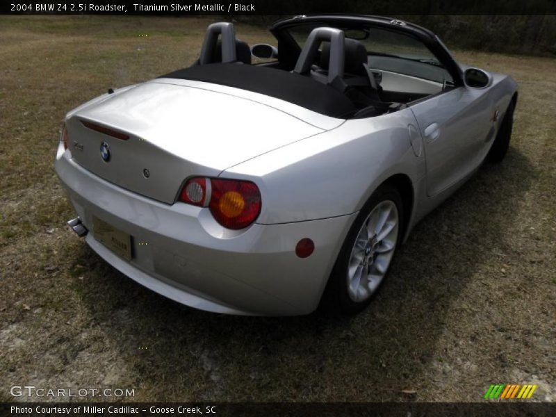 Titanium Silver Metallic / Black 2004 BMW Z4 2.5i Roadster