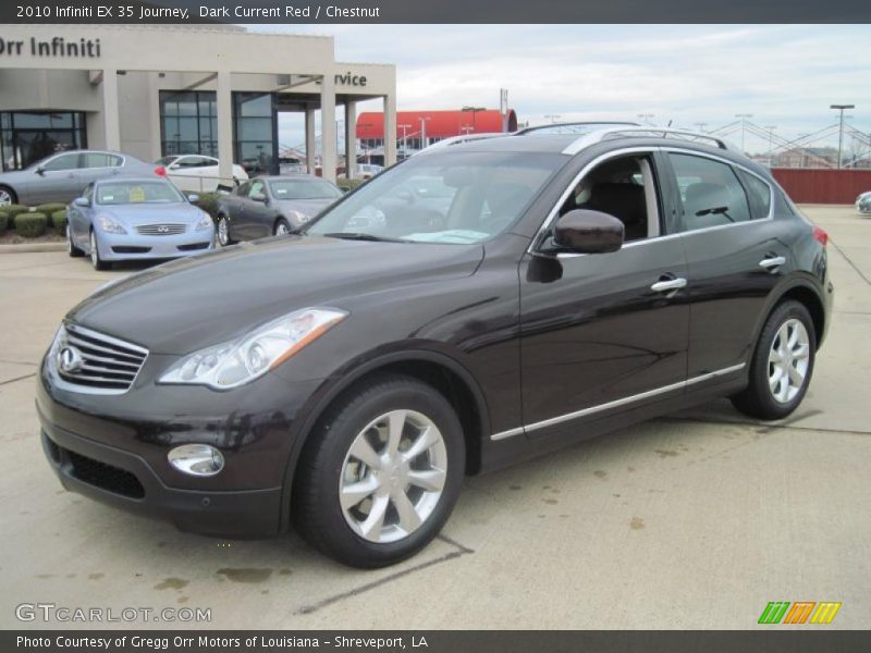 Dark Current Red / Chestnut 2010 Infiniti EX 35 Journey