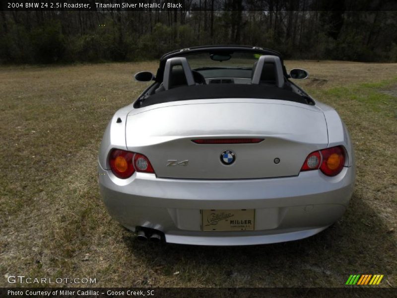 Titanium Silver Metallic / Black 2004 BMW Z4 2.5i Roadster