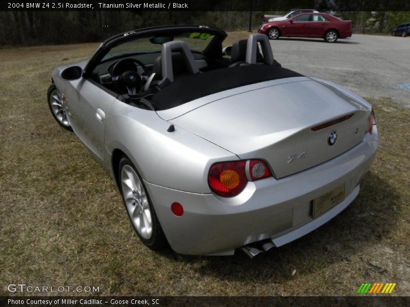 Titanium Silver Metallic / Black 2004 BMW Z4 2.5i Roadster