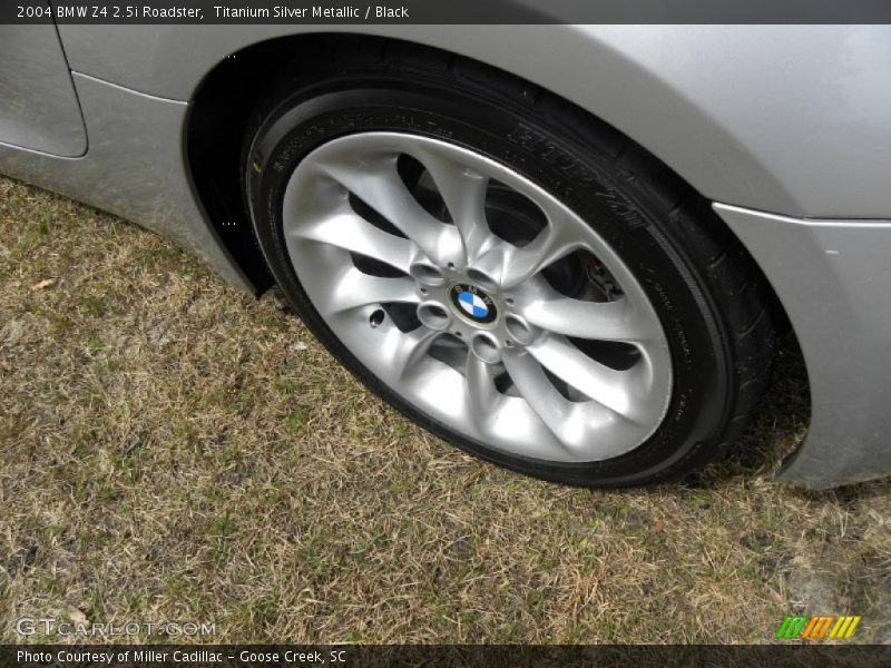 Titanium Silver Metallic / Black 2004 BMW Z4 2.5i Roadster