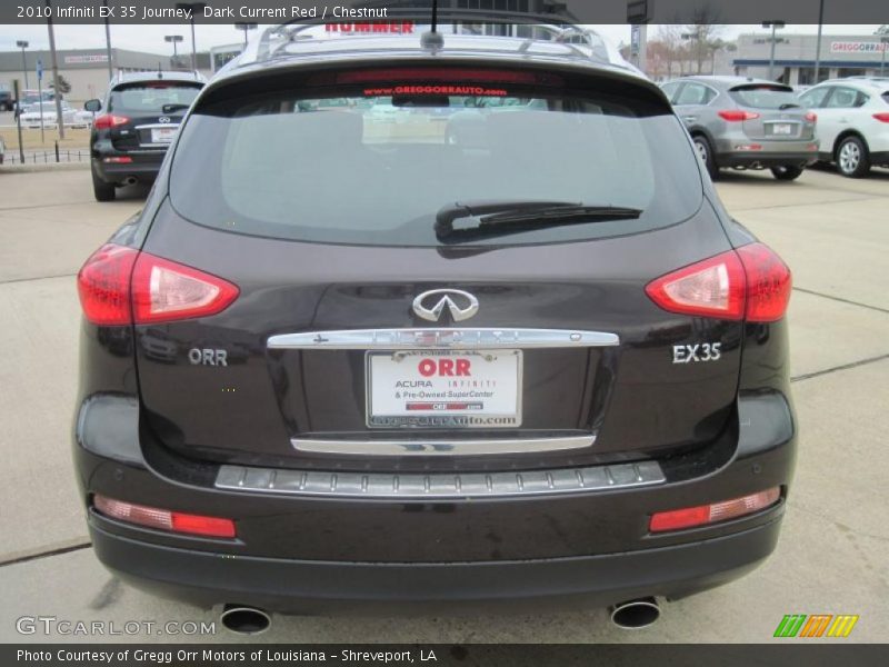 Dark Current Red / Chestnut 2010 Infiniti EX 35 Journey