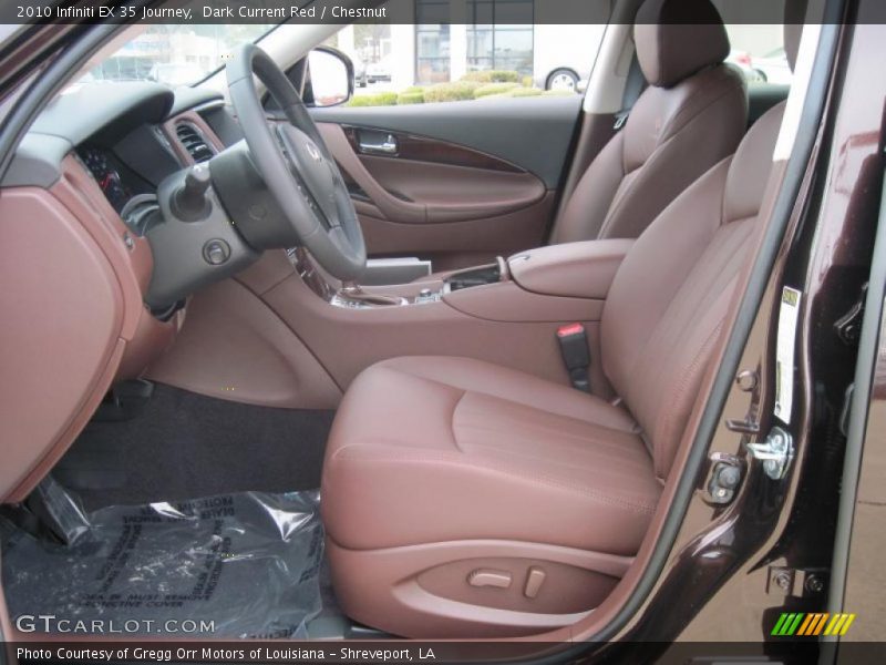 Dark Current Red / Chestnut 2010 Infiniti EX 35 Journey