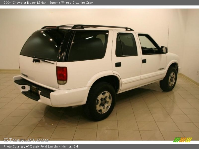 Summit White / Graphite Gray 2004 Chevrolet Blazer LS 4x4