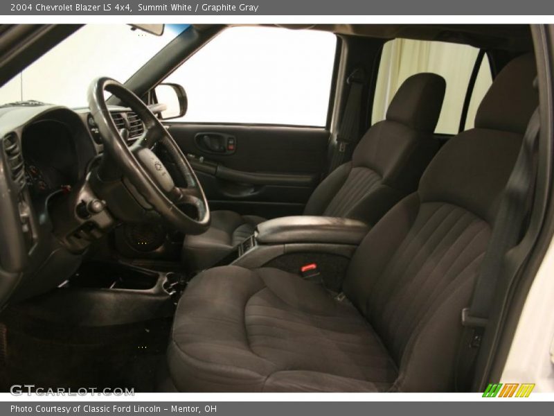 Summit White / Graphite Gray 2004 Chevrolet Blazer LS 4x4
